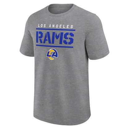 Los Angeles Rams Big & Tall Top Notch T-Shirt - Heather Gray for sale