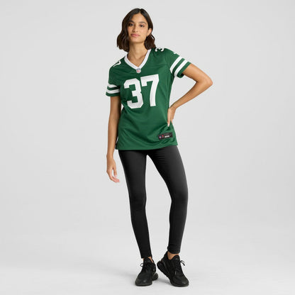 Qwan'tez Stiggers New York Jets Women's Game Jersey - Legacy Green | Nike on sale