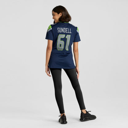 Jalen Sundell Seattle Seahawks Women's Team Game Jersey - College Navy | Nike on sale
