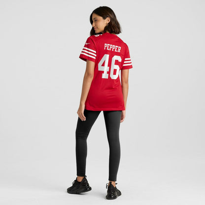 Taybor Pepper San Francisco 49ers Women's Team Game Jersey - Scarlet | Nike sale