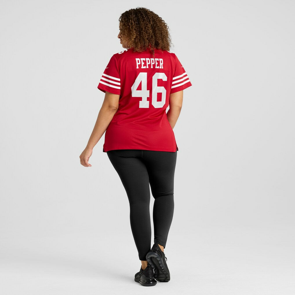 Taybor Pepper San Francisco 49ers Women's Team Game Jersey - Scarlet | Nike sale