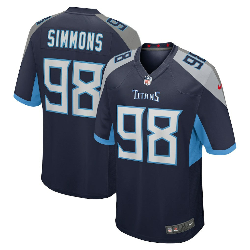 Jeffery Simmons Tennessee Titans Game Jersey - Navy | Nike online