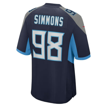 Jeffery Simmons Tennessee Titans Game Jersey - Navy | Nike online