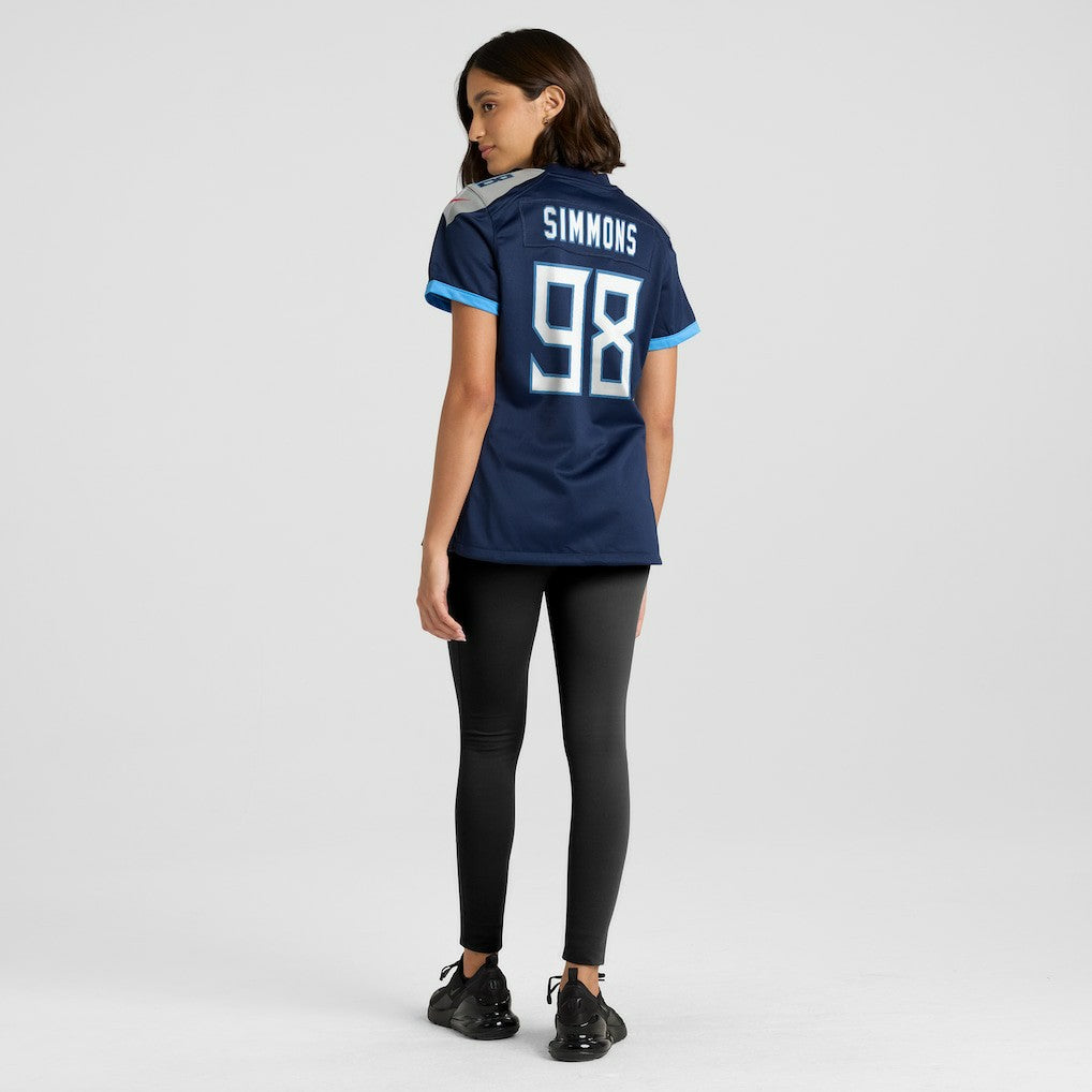 Jeffery Simmons Tennessee Titans Women's Alternate Game Jersey - Navy | Nike sale