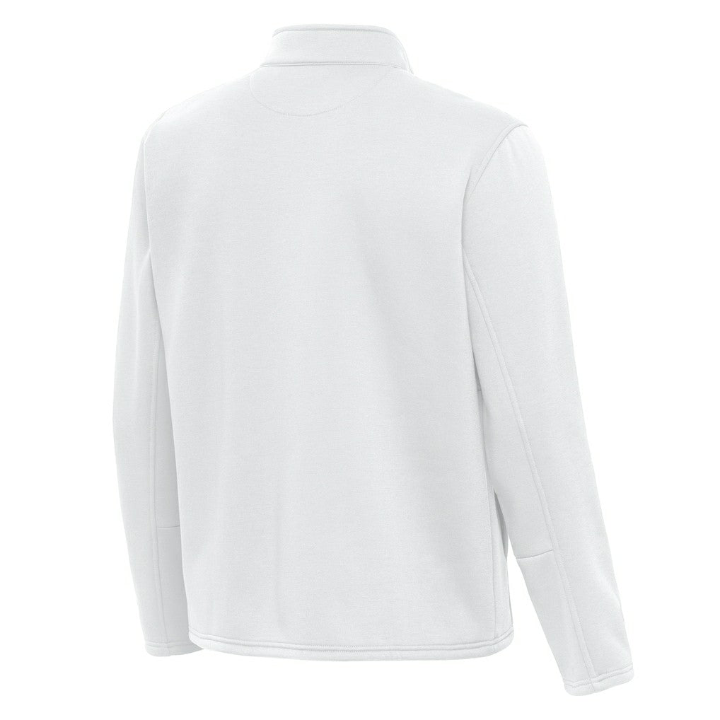 Kansas City Chiefs Antigua Twist Quarter-Zip Pullover Jacket - White on sale