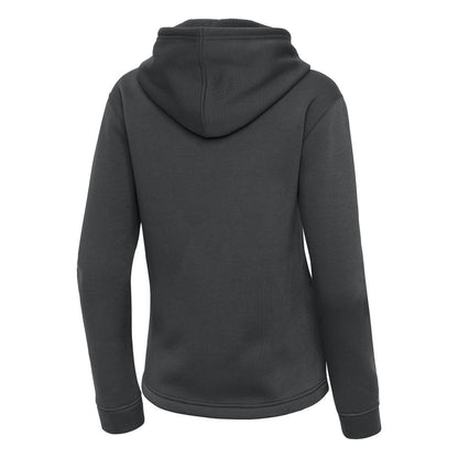 New York Mets Antigua Women's Contemporary Quarter-Zip Hoodie - Pewter
