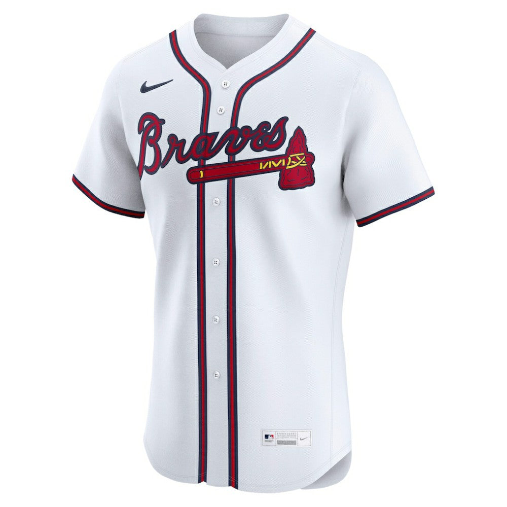 Atlanta Braves Home Elite Jersey - White | Nike