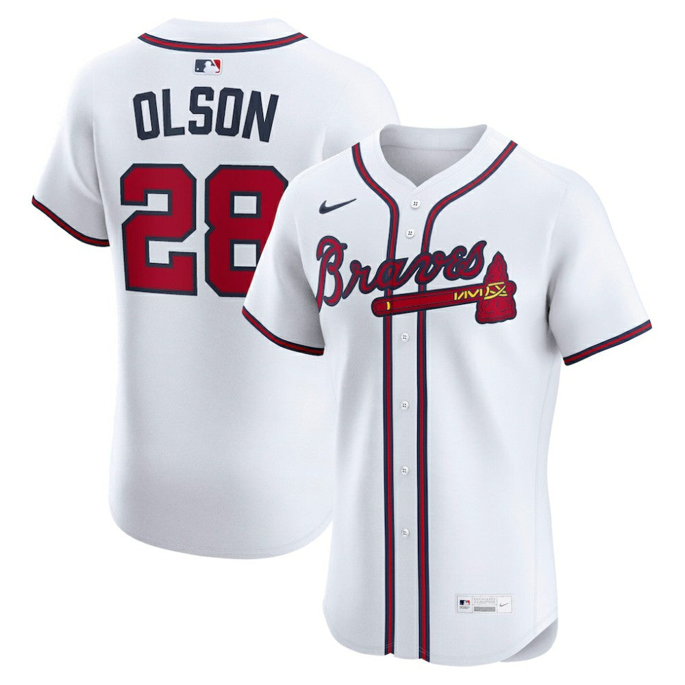 Matt Olson Atlanta Braves Home Elite Player Jersey - White | Nike