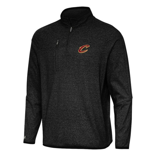 Cleveland Cavaliers Antigua Certain Quarter-Zip Tri-Blend Sweatshirt sale - Heather Black discount