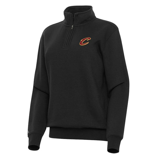 Cleveland Cavaliers Antigua Women's Victory Quarter-Zip Sweatshirt sale - Black on sale