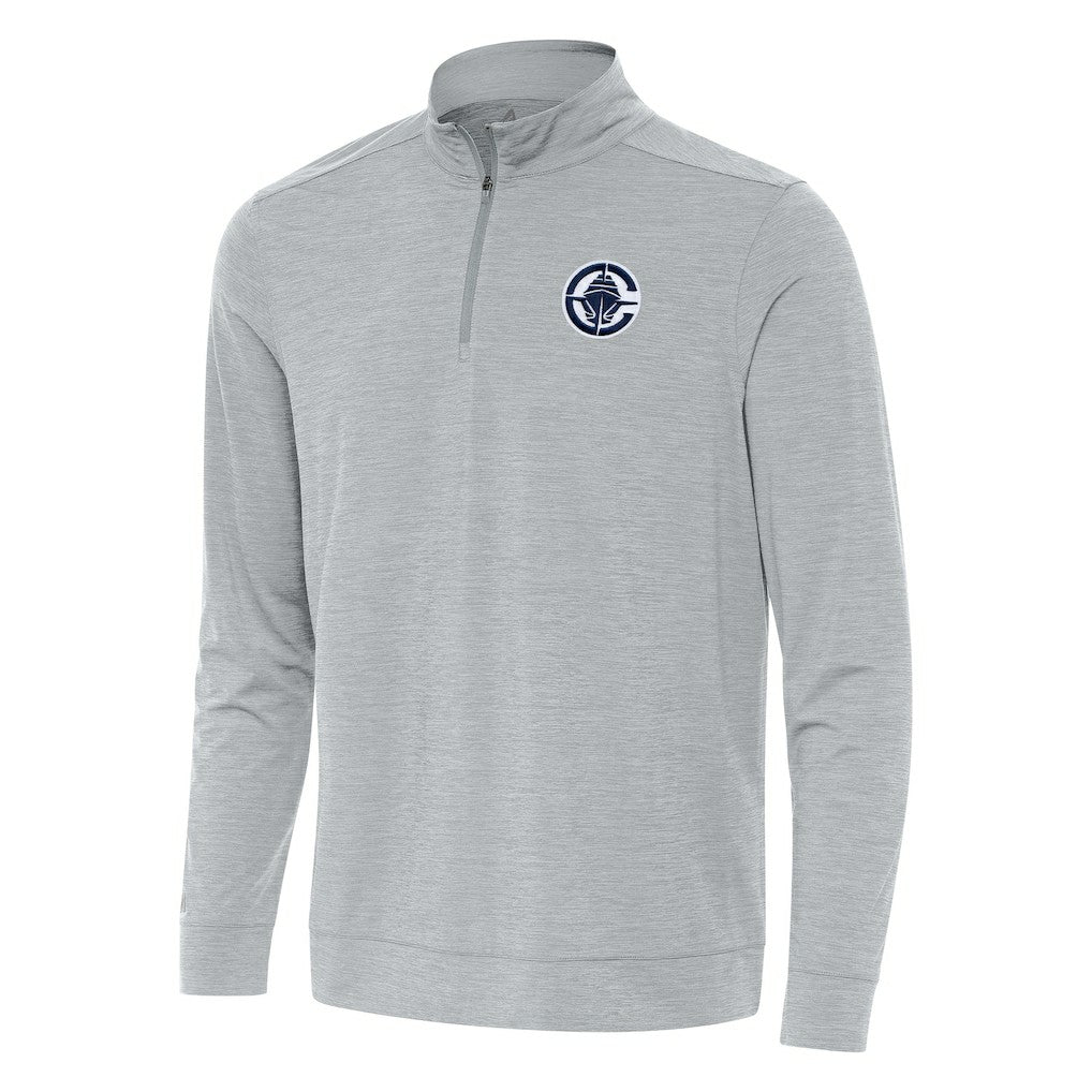 LA Clippers Antigua Bright Quarter-Zip Top - Heather Gray online