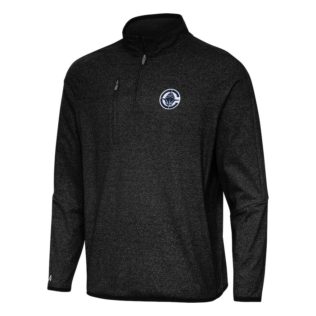 LA Clippers Antigua Certain Quarter-Zip Tri-Blend Sweatshirt - Heather Black online