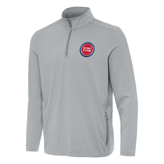 Detroit Pistons Antigua Perilous Quarter-Zip Sweatshirt sale - Gray cheap