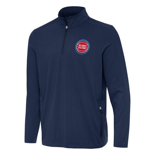 Detroit Pistons Antigua Perilous Quarter-Zip Sweatshirt sale - Navy shop