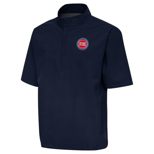 Detroit Pistons Antigua Brisk Quarter-Zip Windbreaker sale - Navy outlet