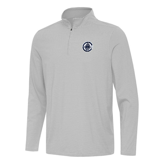 LA Clippers Antigua Twine Quarter-Zip Top - Gray cheap