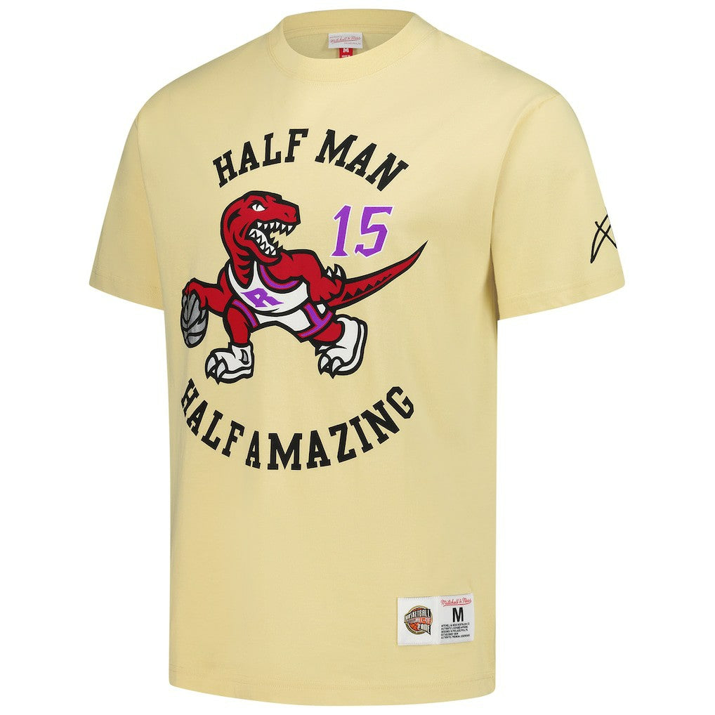 Vince Carter Toronto Raptors Premium T-Shirt - Cream | Mitchell & Ness outlet