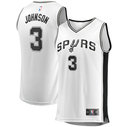 Keldon Johnson San Antonio Spurs Fast Break Association Jersey - White | Fanatics outlet