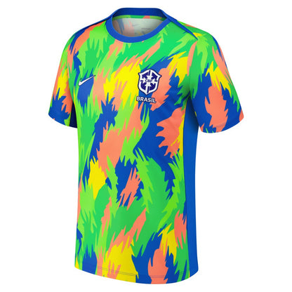 Brazil Women's National Team 2025 Academy Pro Pre-Match Performance Top - Blue | Nike shop