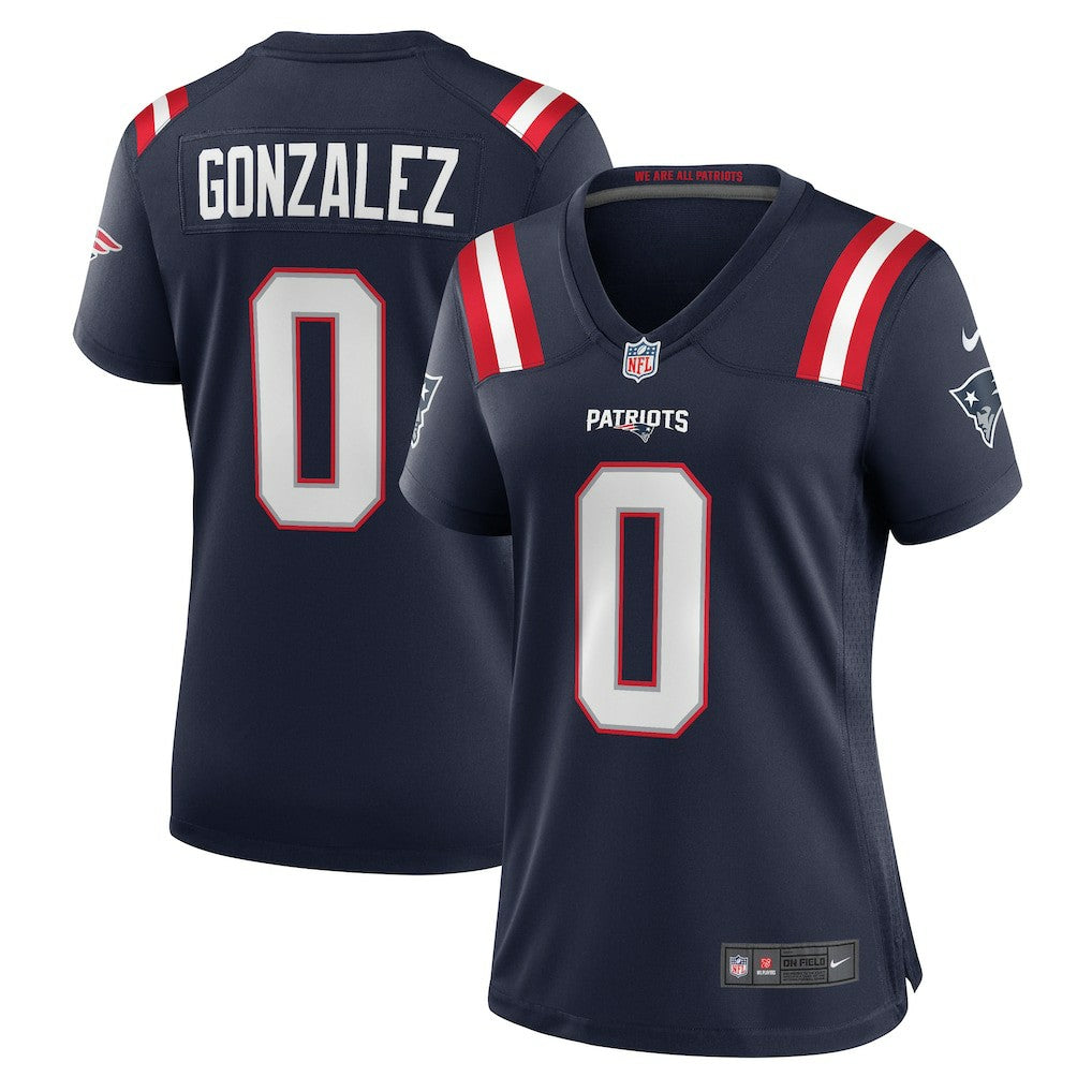 Christian Gonzalez New England Patriots Women's Team Game Jersey - Navy | Nike online