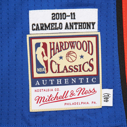 Carmelo Anthony New York Knicks 2010/11 Hardwood Classics Authentic Jersey - Blue | Mitchell & Ness discount