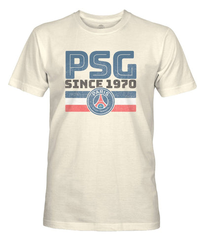 Paris Saint-Germain 1863FC Retro Stripes T-Shirt - Tan sale