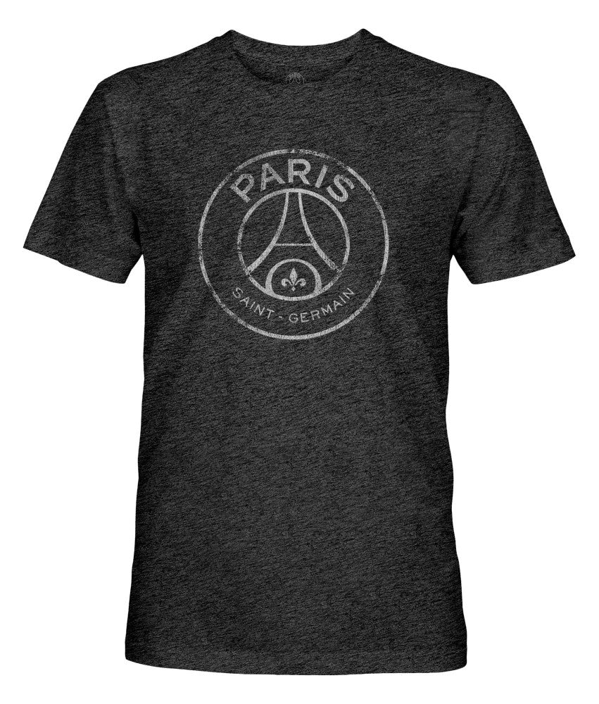 Paris Saint-Germain 1863FC Mono Badge Vintage Tri-Blend T-Shirt - Black discount