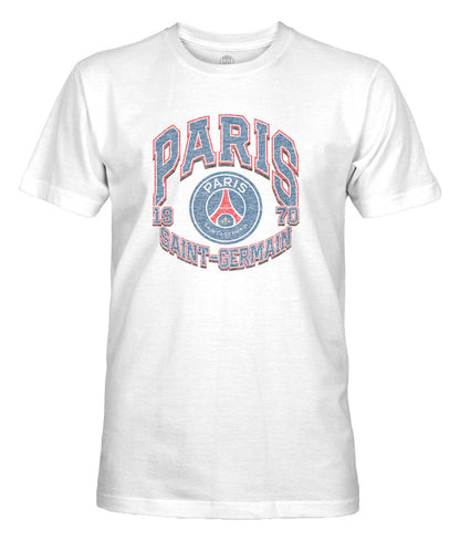 Paris Saint-Germain 1863FC Retro Wordmark T-Shirt - White for sale