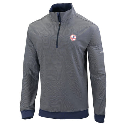 New York Yankees Omni-Wick Even Lie Quarter-Zip Pullover Top - Navy | Columbia