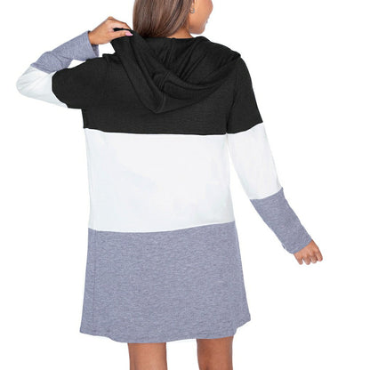 San Francisco 49ers Gameday Couture Women's Tri-Blend Color Block Lightweight Cardigan Hoodie - Black on sale