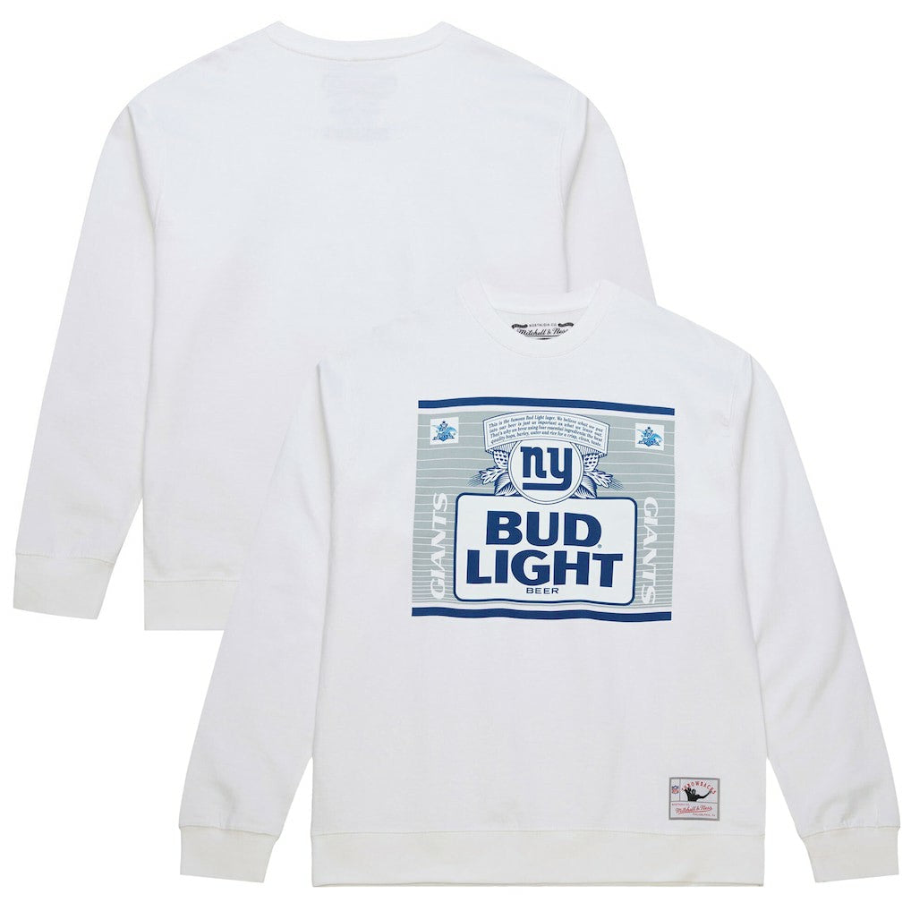New York Giants x Bud Light The Crest Pullover Sweatshirt - White discount