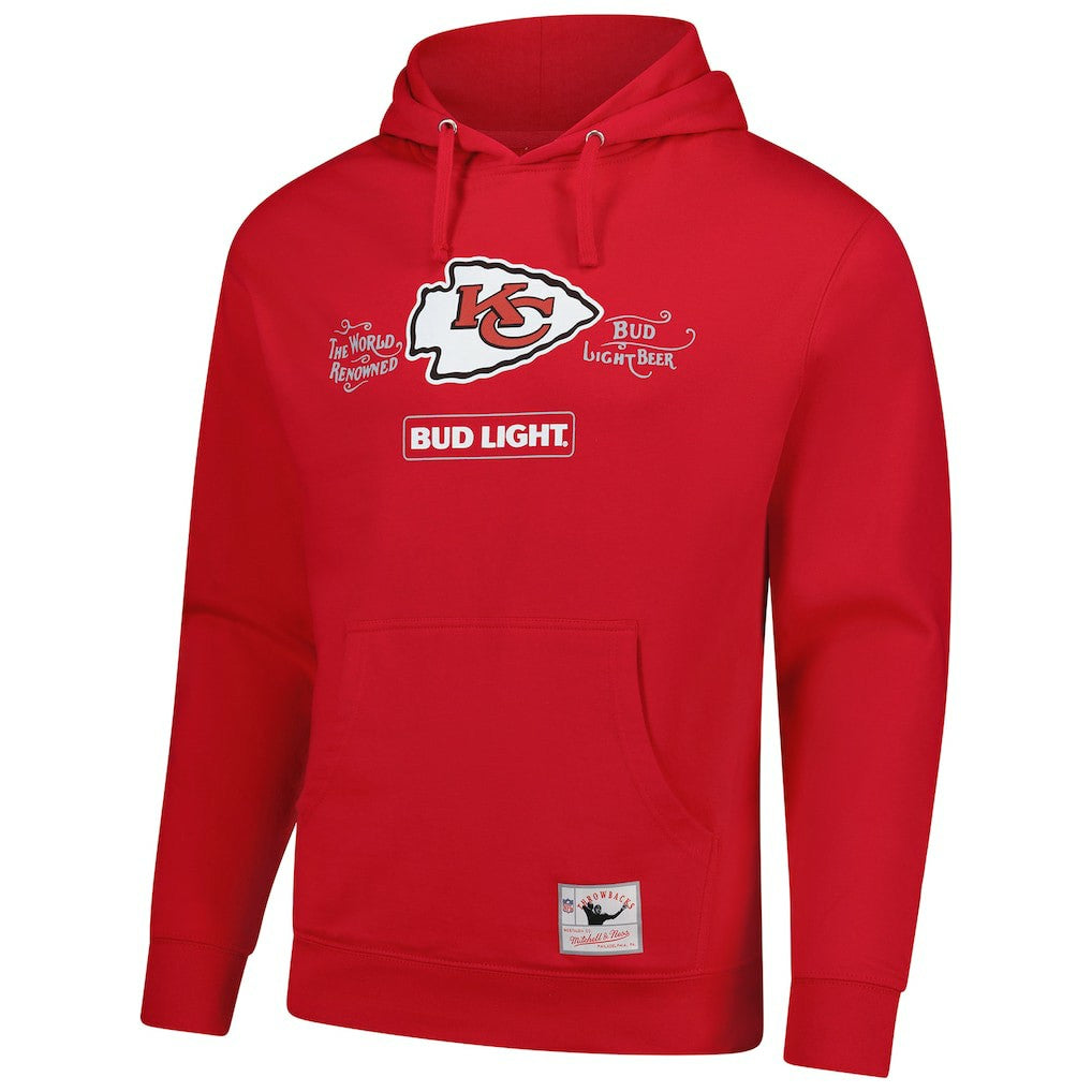 Kansas City Chiefs NFL x Bud Light Vintage Pullover Hoodie - Red sale