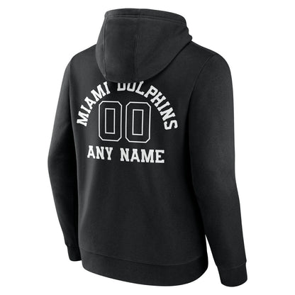 Miami Dolphins Personalized Name & Number Pullover Hoodie - Black sale