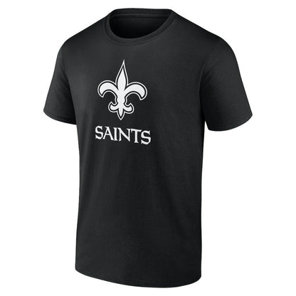 New Orleans Saints Personalized Name & Number Monochrome T-Shirt - Black online