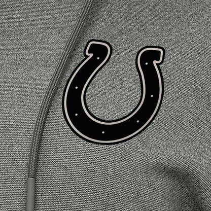 Indianapolis Colts Antigua Women's Justice Pullover Hoodie - Heather Black discount