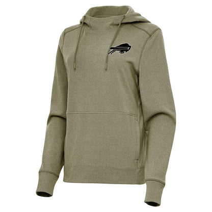 Buffalo Bills Antigua Women's Justice Pullover Hoodie - Olive outlet