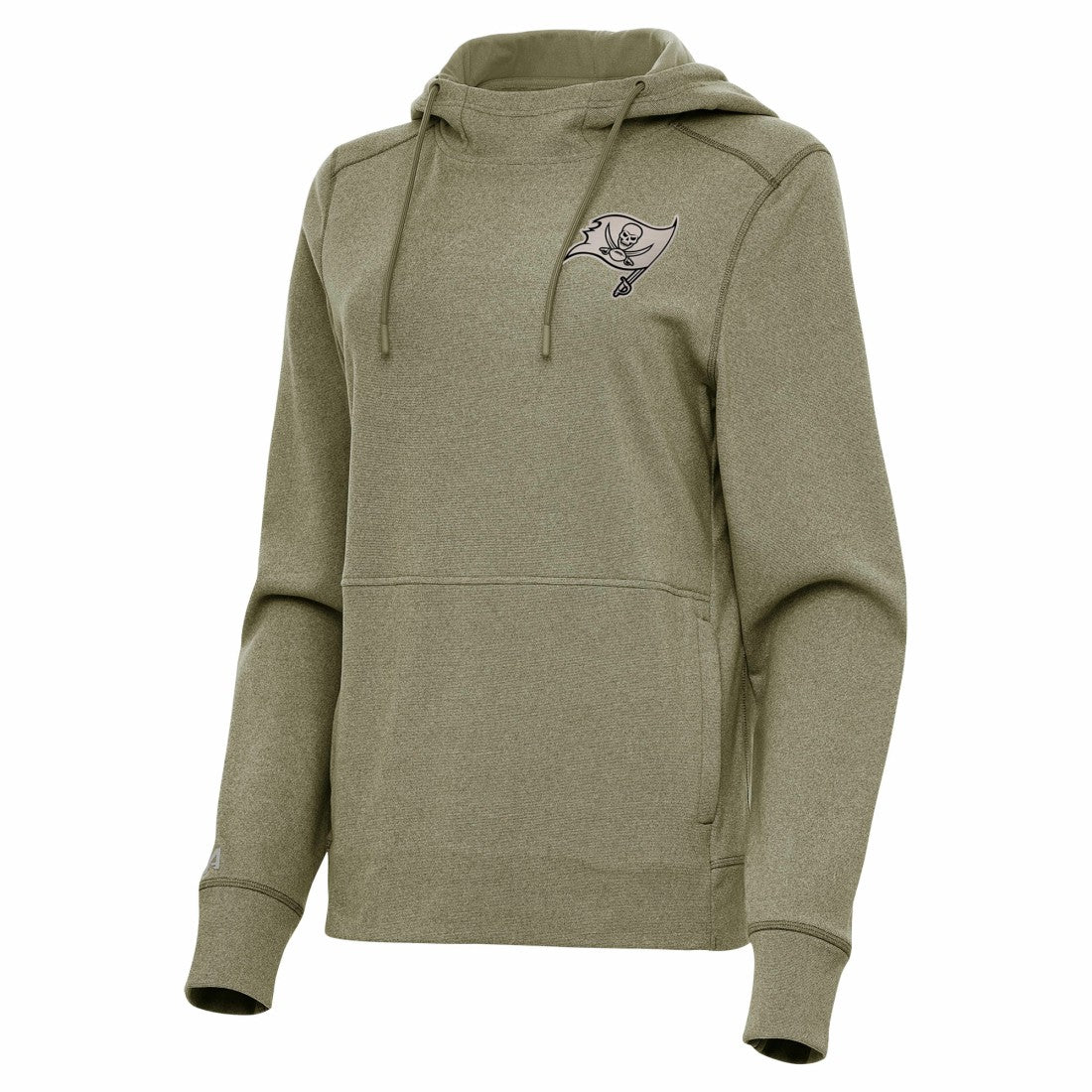Tampa Bay Buccaneers Antigua Women's Justice Pullover Hoodie - Olive cheap