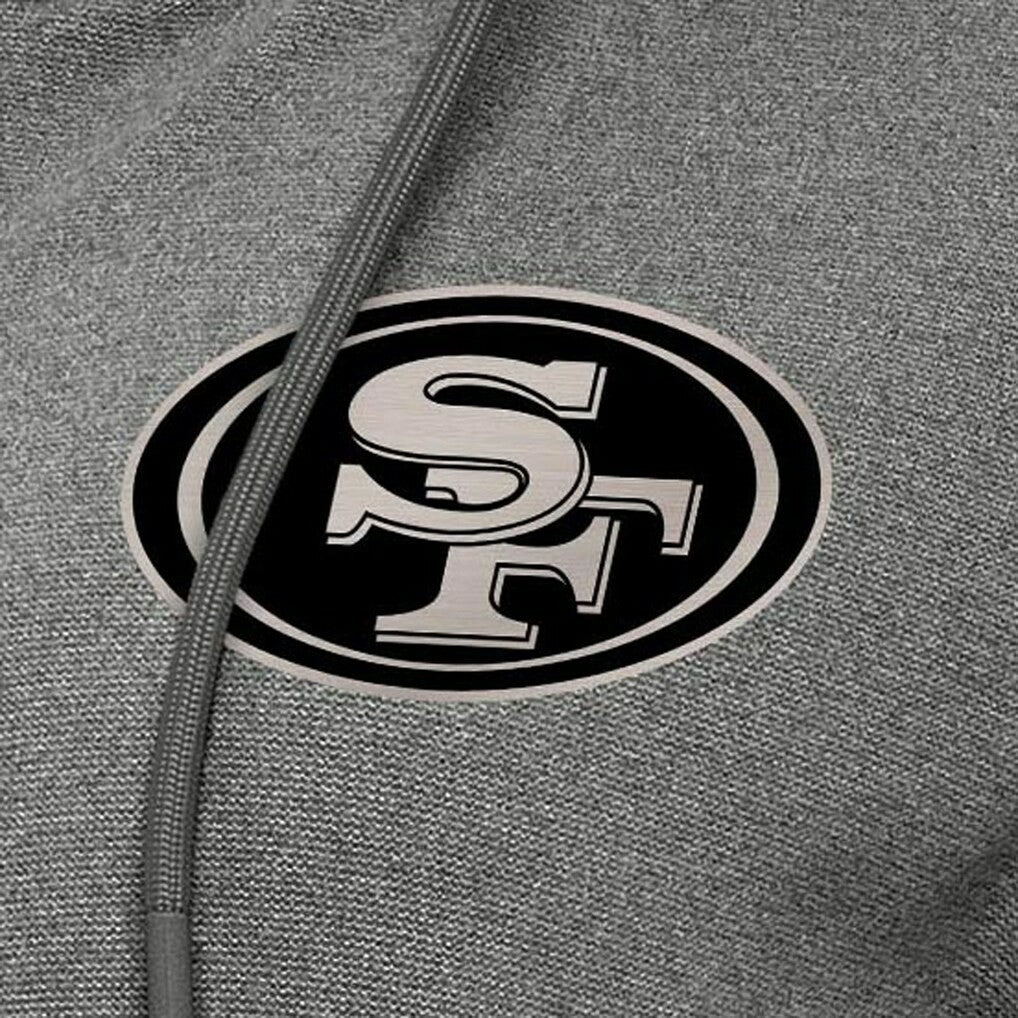 San Francisco 49ers Antigua Women's Seeker Full-Zip Hoodie Jacket - Heather Black sale