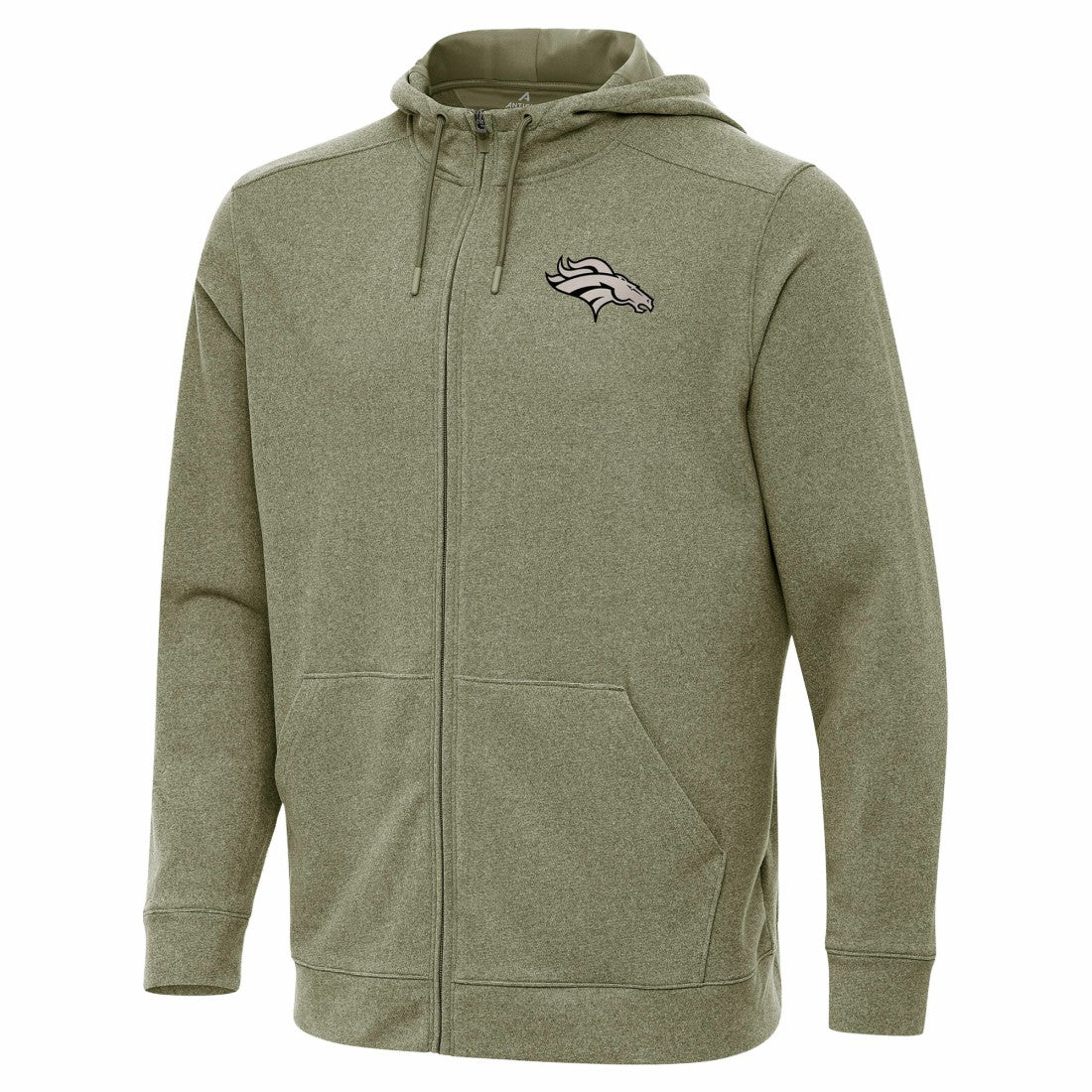 Denver Broncos Antigua Effortless Full-Zip Hoodie Jacket - Olive outlet