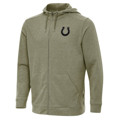 Indianapolis Colts Antigua Effortless Full-Zip Hoodie Jacket - Olive discount