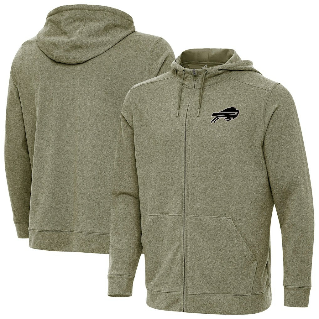 Buffalo Bills Antigua Effortless Full-Zip Hoodie Jacket - Olive cheap