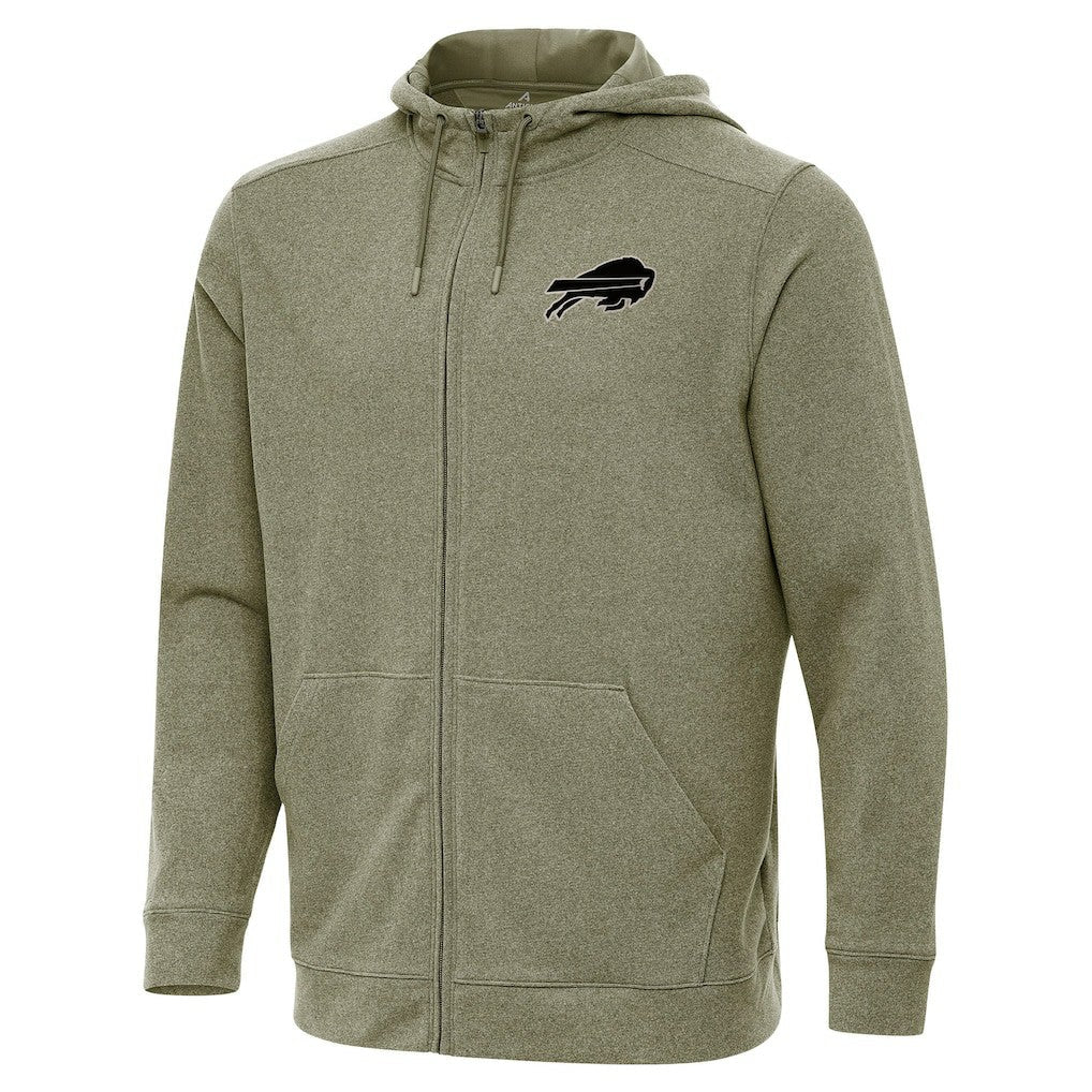 Buffalo Bills Antigua Effortless Full-Zip Hoodie Jacket - Olive cheap