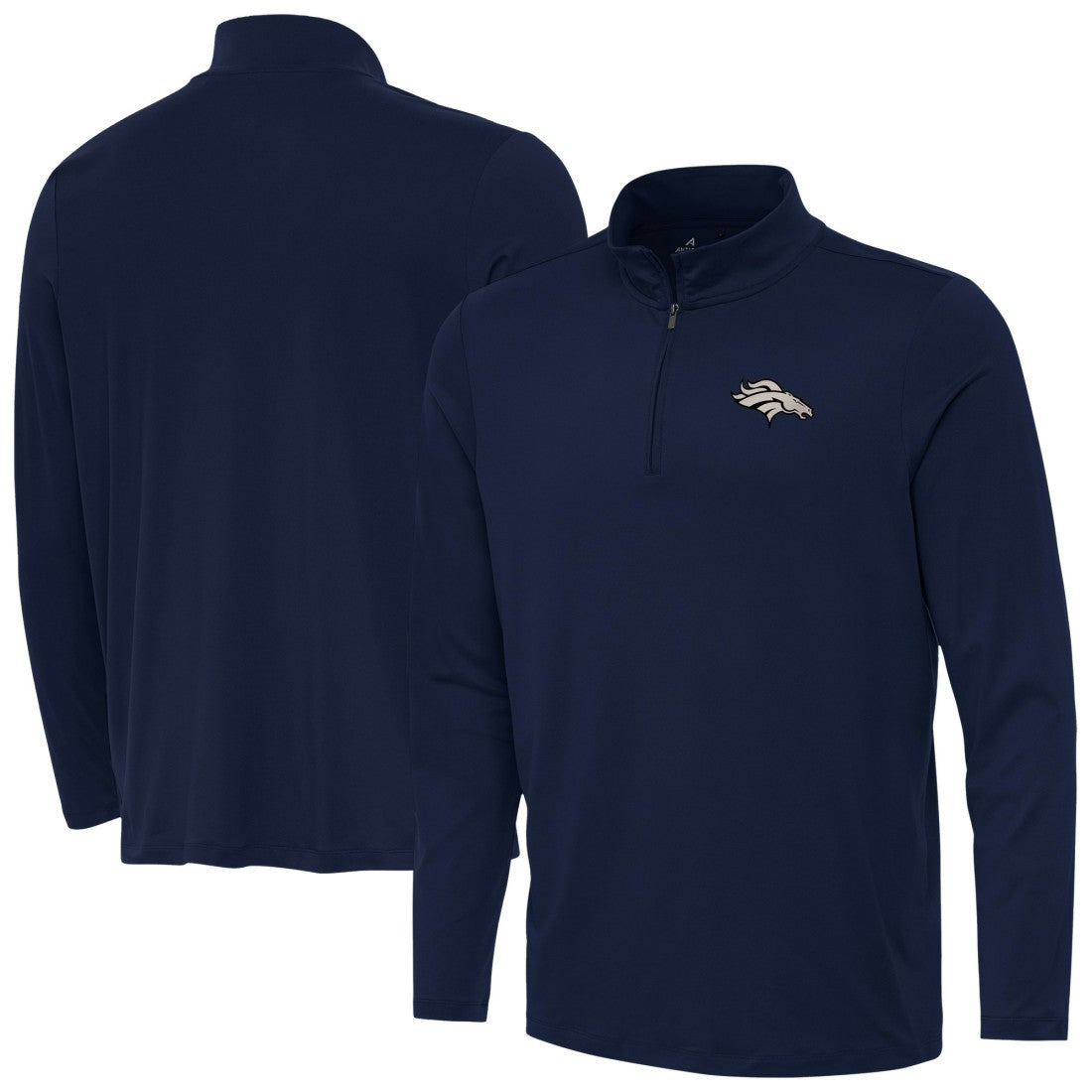 Denver Broncos Antigua Reprocess Quarter-Zip Top - Navy outlet