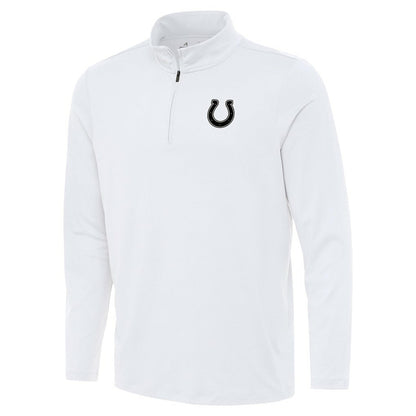 Indianapolis Colts Antigua Reprocess Quarter-Zip Top - White discount