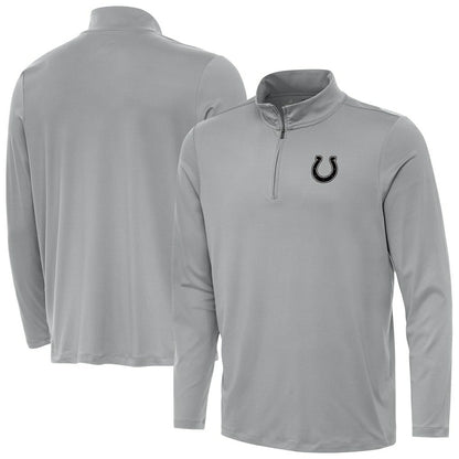 Indianapolis Colts Antigua Reprocess Quarter-Zip Top - Gray cheap