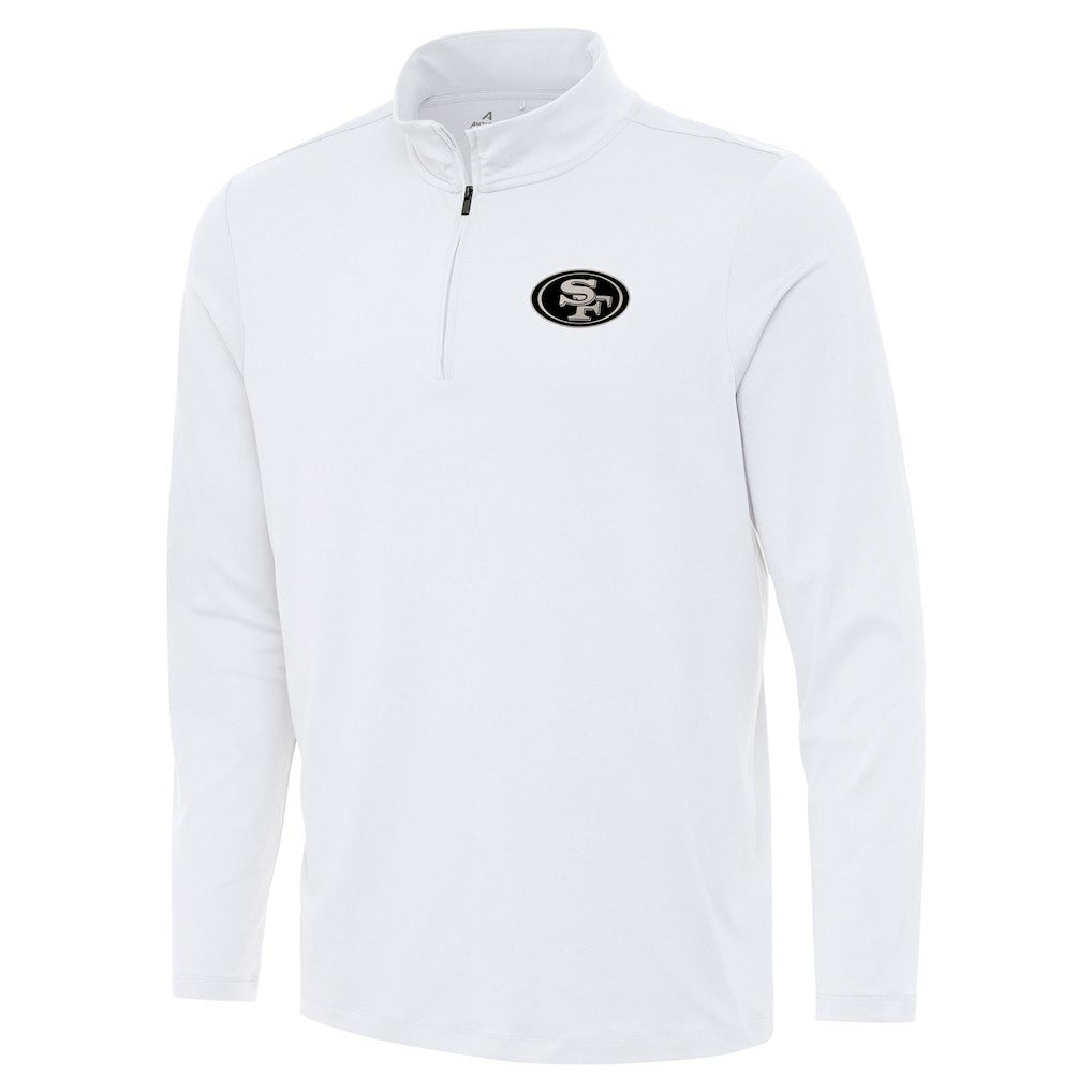 San Francisco 49ers Antigua Reprocess Quarter-Zip Top - White cheap