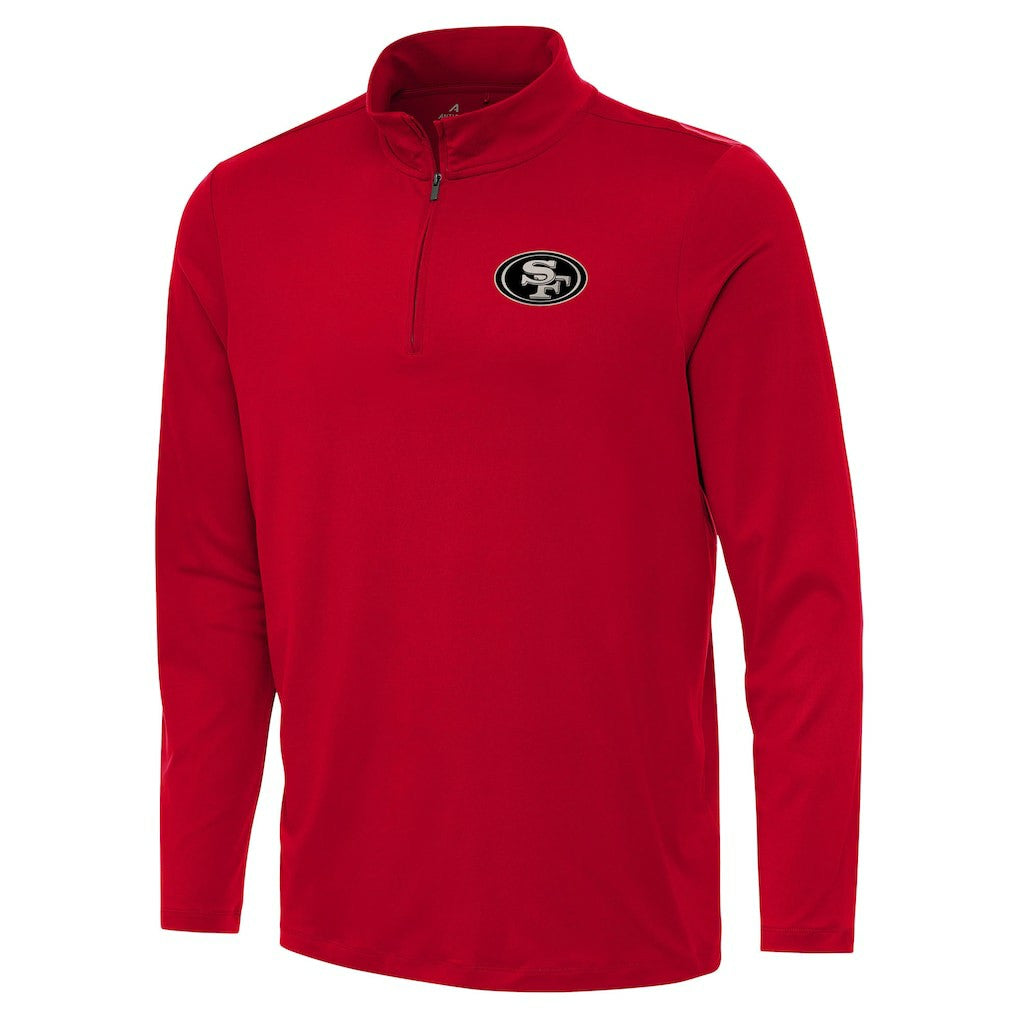 San Francisco 49ers Antigua Reprocess Quarter-Zip Top - Scarlet for sale