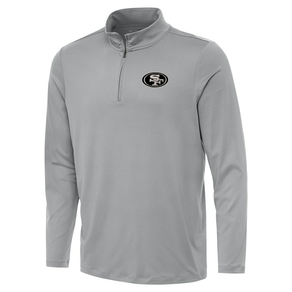 San Francisco 49ers Antigua Reprocess Quarter-Zip Top - Gray sale