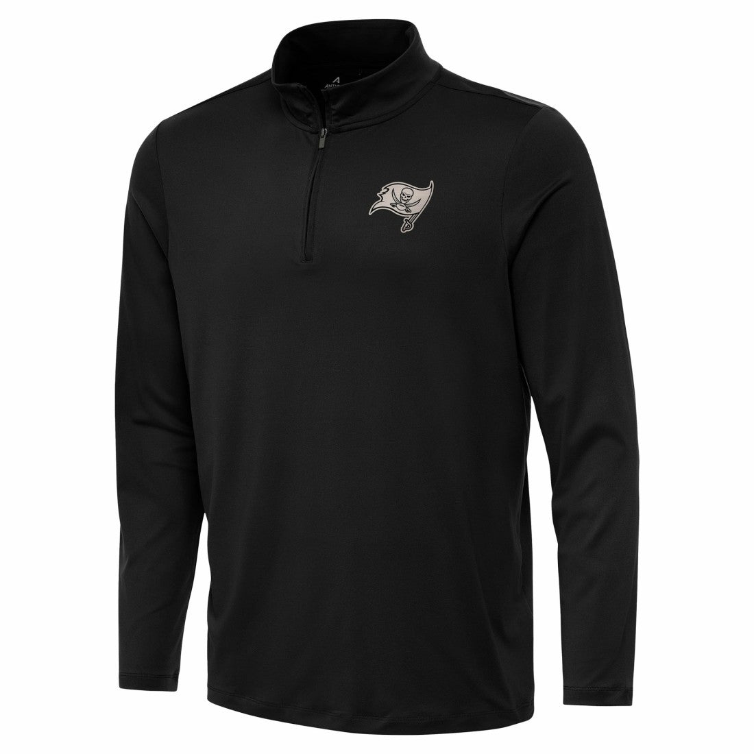 Tampa Bay Buccaneers Antigua Reprocess Quarter-Zip Top - Black sale