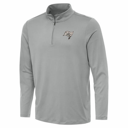 Tampa Bay Buccaneers Antigua Reprocess Quarter-Zip Top - Gray cheap